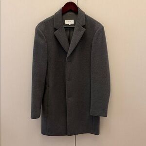 Reiss Charcoal Wool Pea Coat